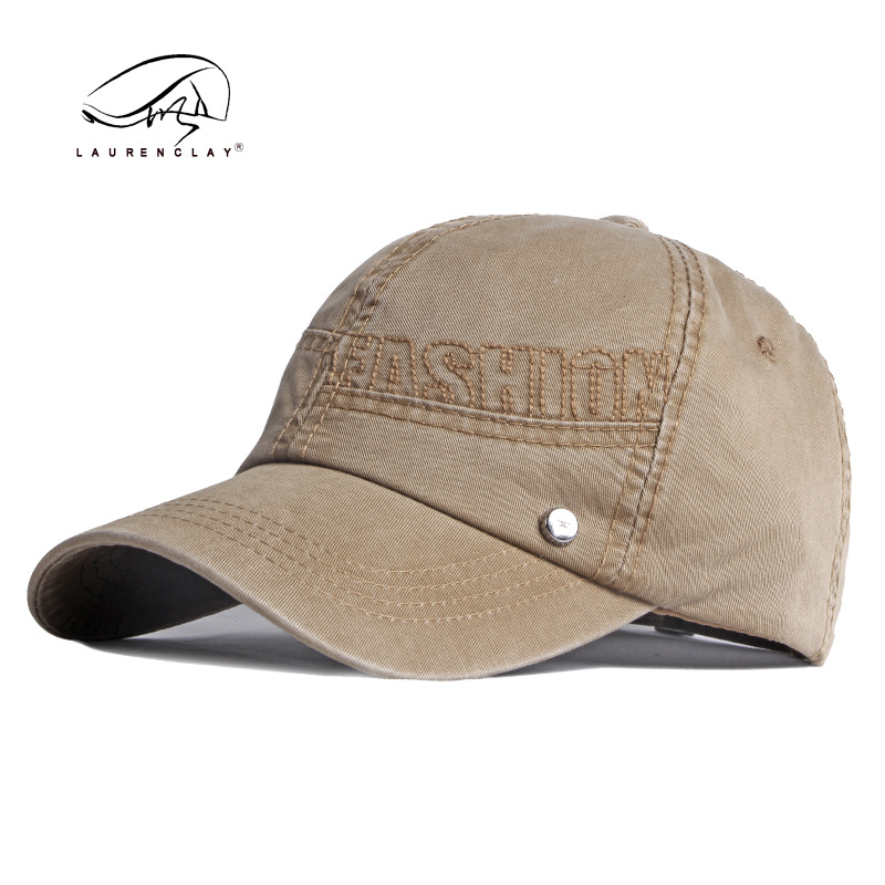 Spring and Summer Thin Washed Cotton Hat Men's Outdoor Sport Cap Sunscreen Sun-Poof Peaked Cap Stitching Baseball Cap Women