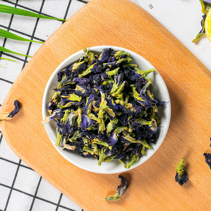 蝶豆花批发蓝蝴蝶花茶精选碟粉干茶蓝色新货干花厂家批发独立站