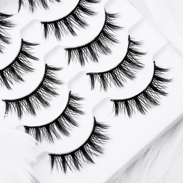 5对装cos欧美妆舞台演出自然假睫毛浓密交叉款仙女毛眼睫毛