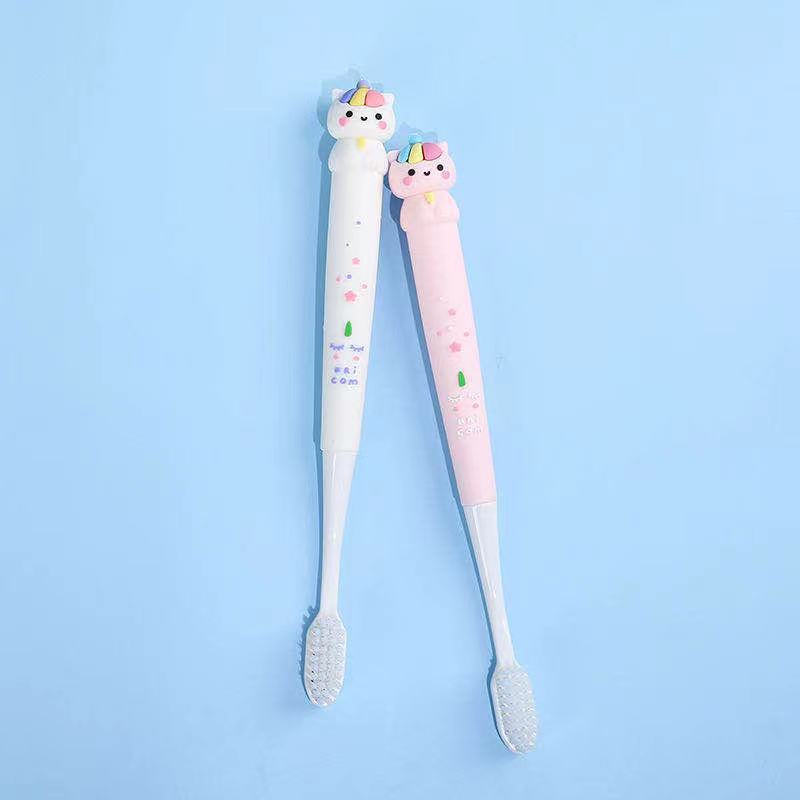 Creative Cartoon Small Head Soft-Bristle Toothbrush Ultra-Fine Household Super Soft and Cute Teenage Girls Fine Hair Toothbrush Travel Portable