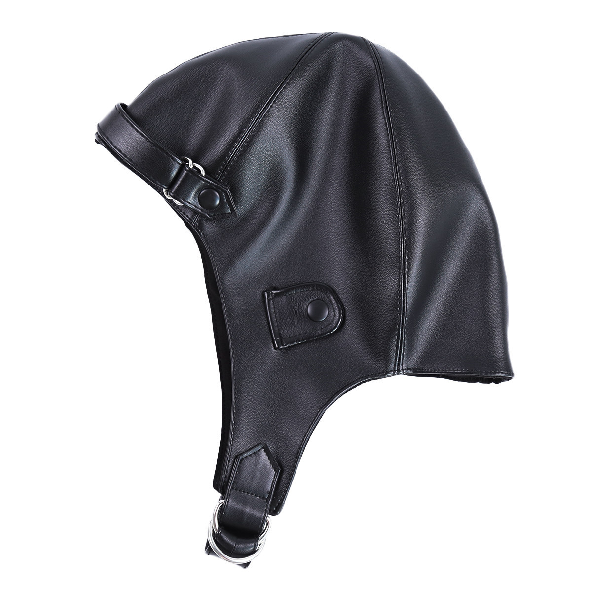 情趣皮革头套面具夫妻系带男女性用品成人蒙头表演道具器外贸新款