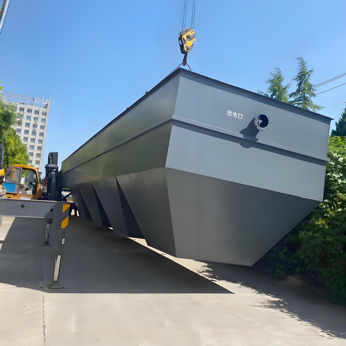 一体化絮凝沉淀器 矿井水处理用斜管沉淀池 鹏翔浩宇