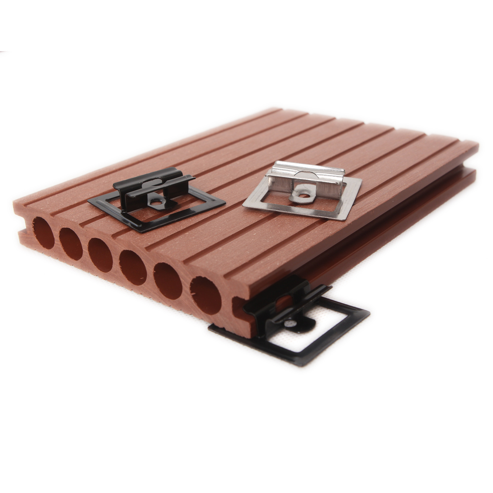 厂家直营塑木地板配件 木塑地板扣件 不锈钢扣件 金属8.5mm蝴蝶扣