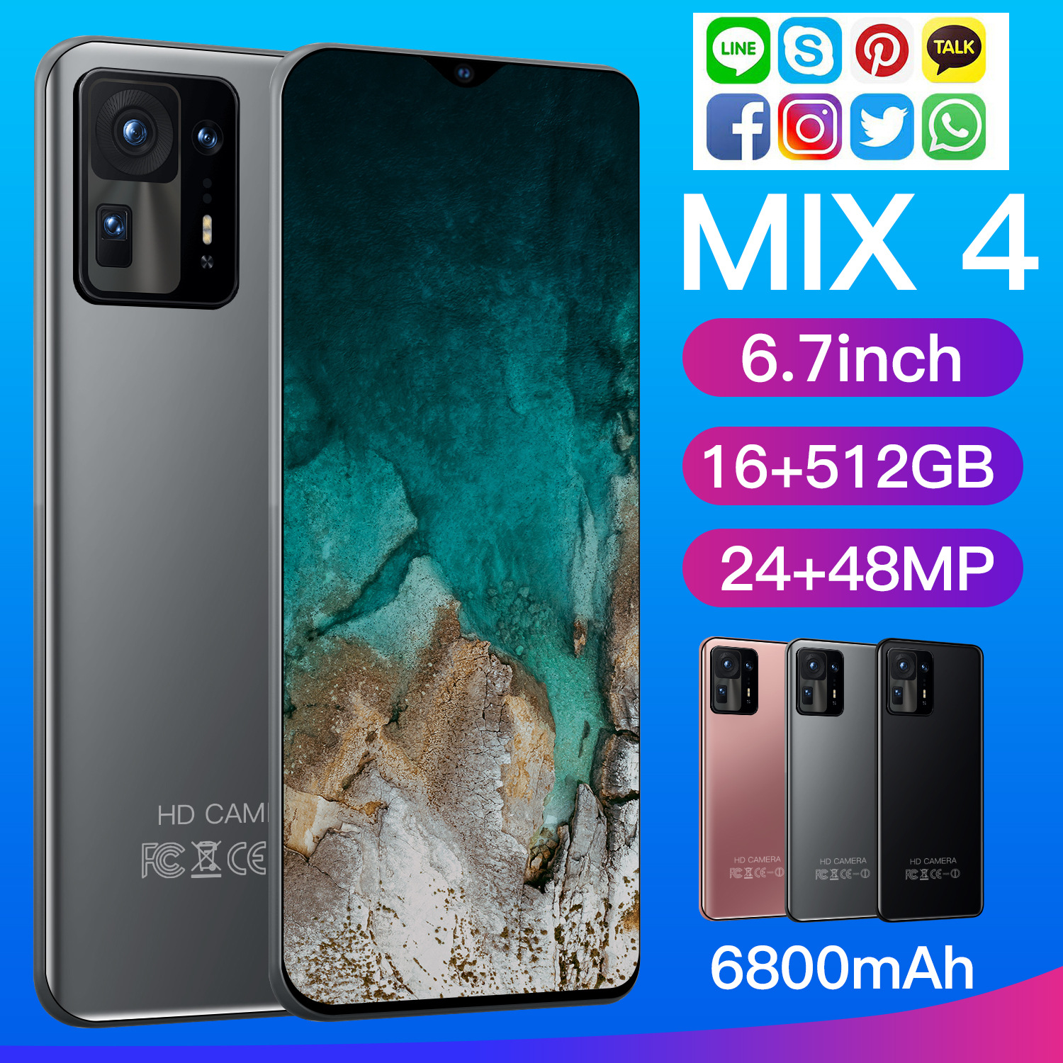 外贸跨境新款a92 mix4 6.