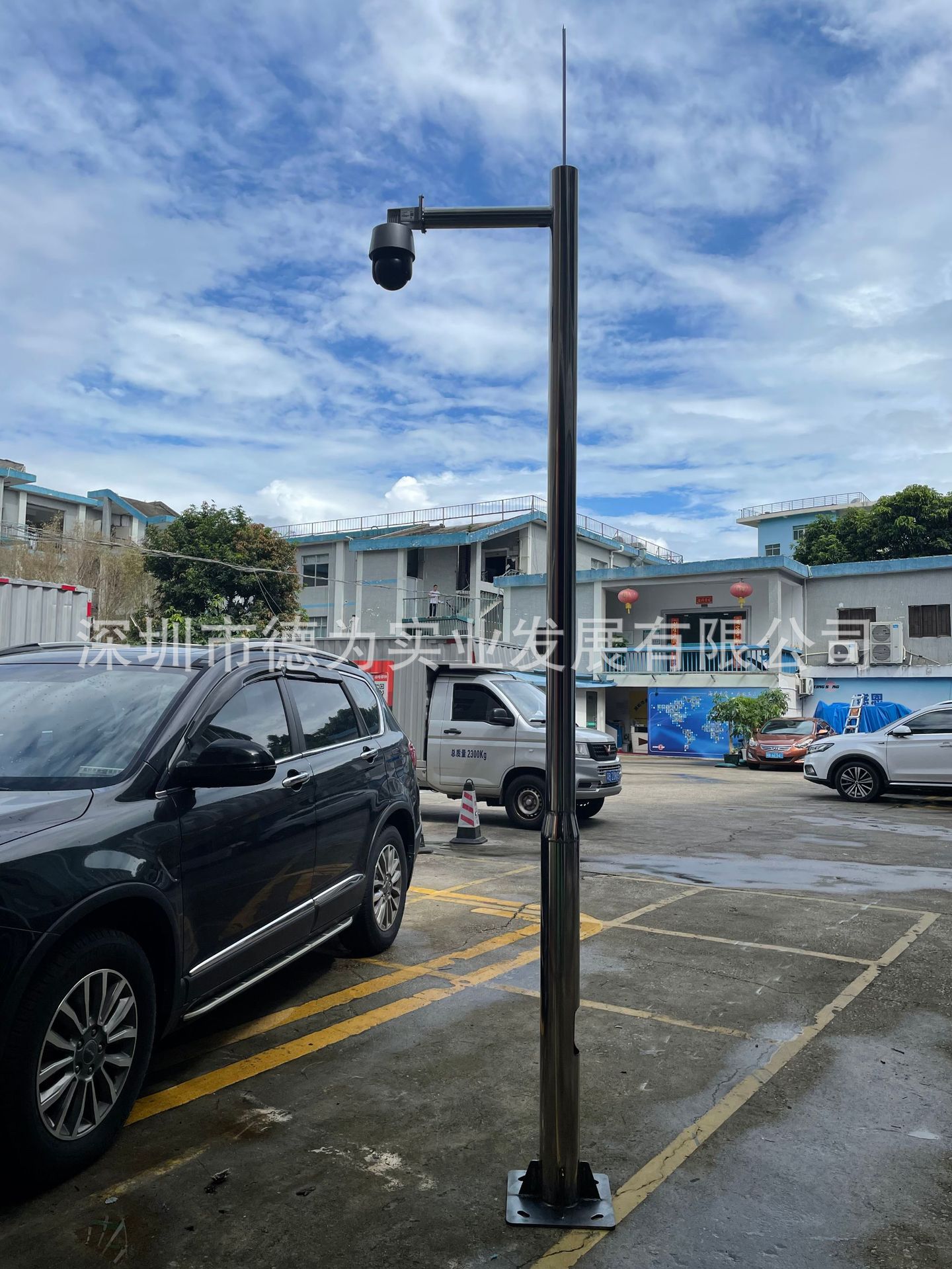 小区道路公园监控立杆户外交通不锈钢监控杆35米摄像头监控立杆