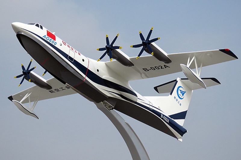 仿真ag600水上飞机jl-600鲲龙 仿真两栖飞机 大比例航空飞机展品