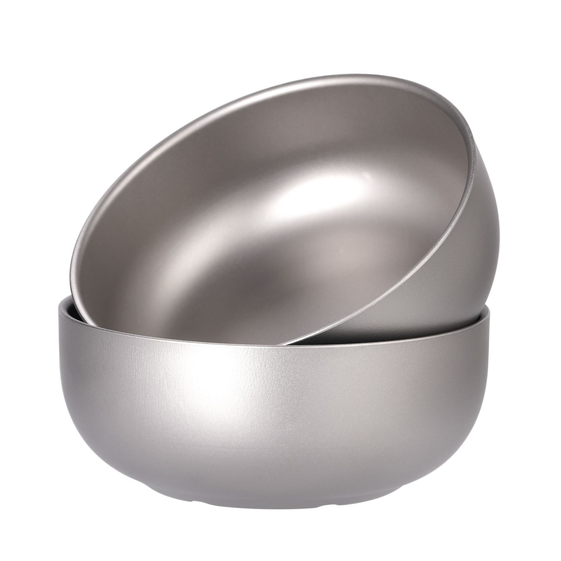 户外纯钛双层碗钛轻便易携野营野炊健康不窜味沙拉碗餐具ta3705