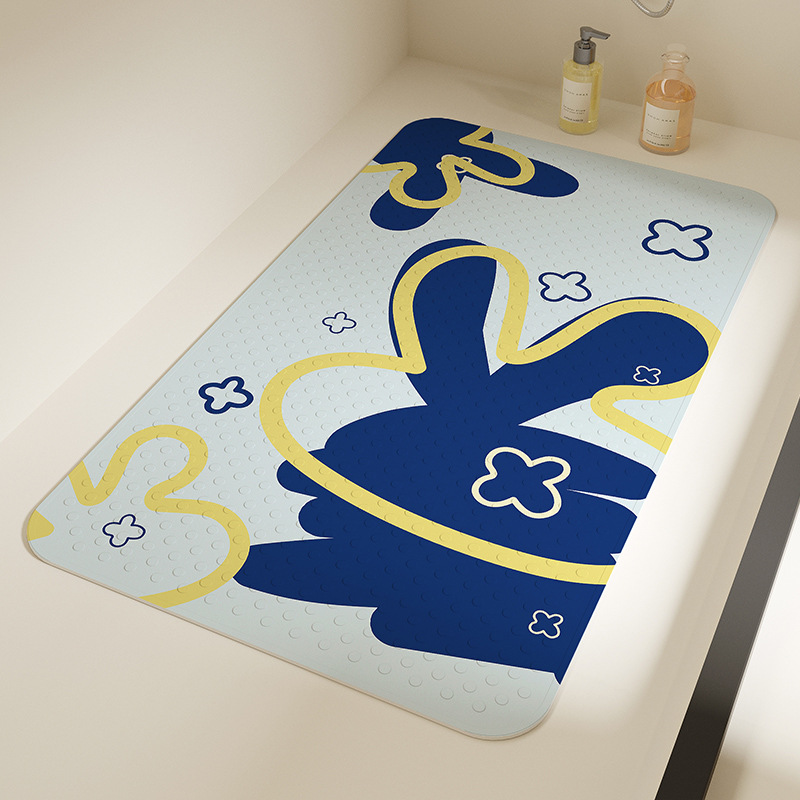 Bathroom Foot Non-Slip Mat Shower Room Elderly Children Bath Anti-Fall Mat Toilet Cartoon Toilet Floor Mat