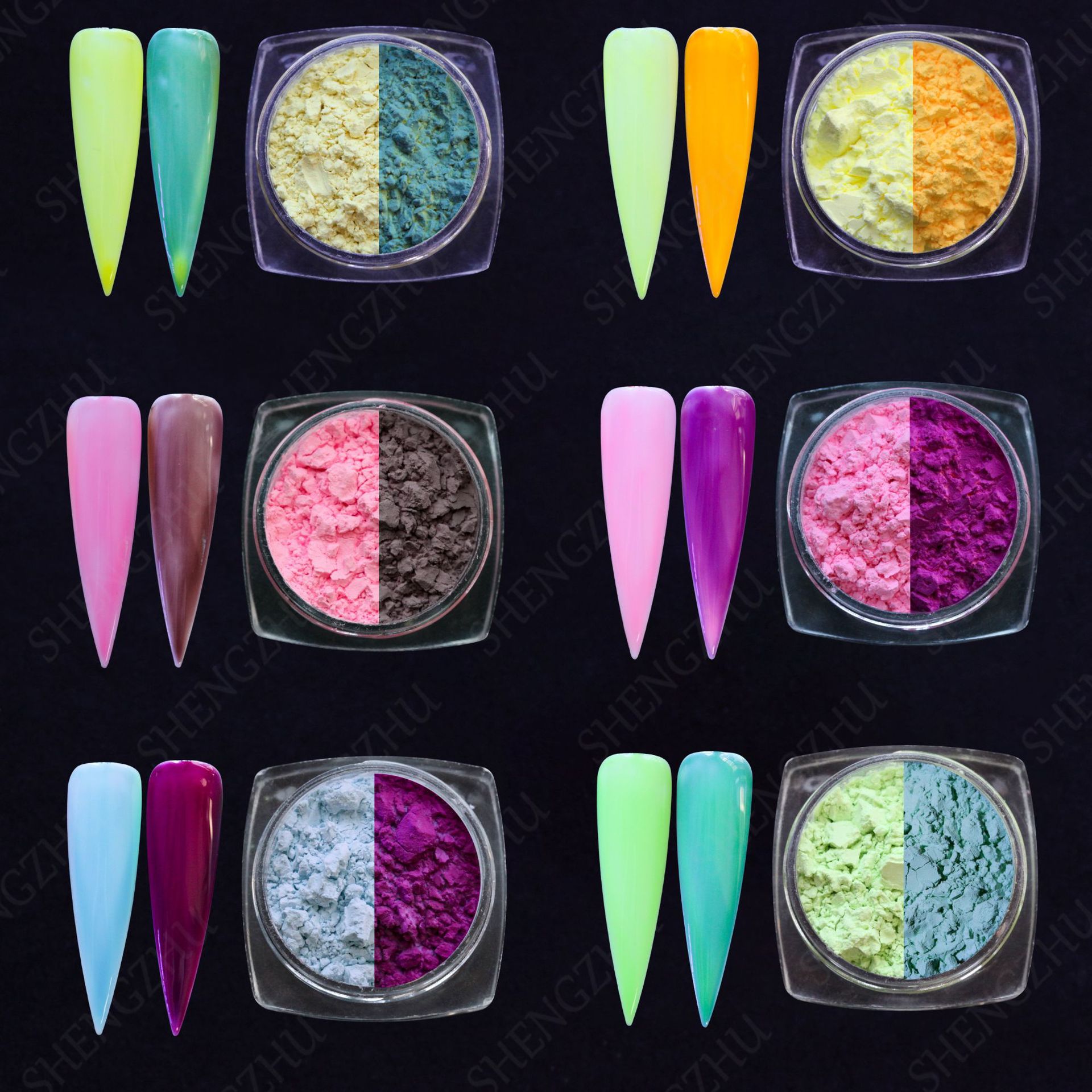 有色变有色可逆光变粉 uv紫外线变色粉太阳光照射感光变色颜料