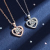 Sterling Silver love Necklace Diamond heart-shaped Pendant ins have cash less than that is registered in the accounts clavicle Morsang Manufactor Supplying wholesale