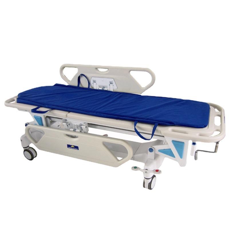 医院用急救推车 abs可升降豪华抢救床 手术室转运床 护理担架车