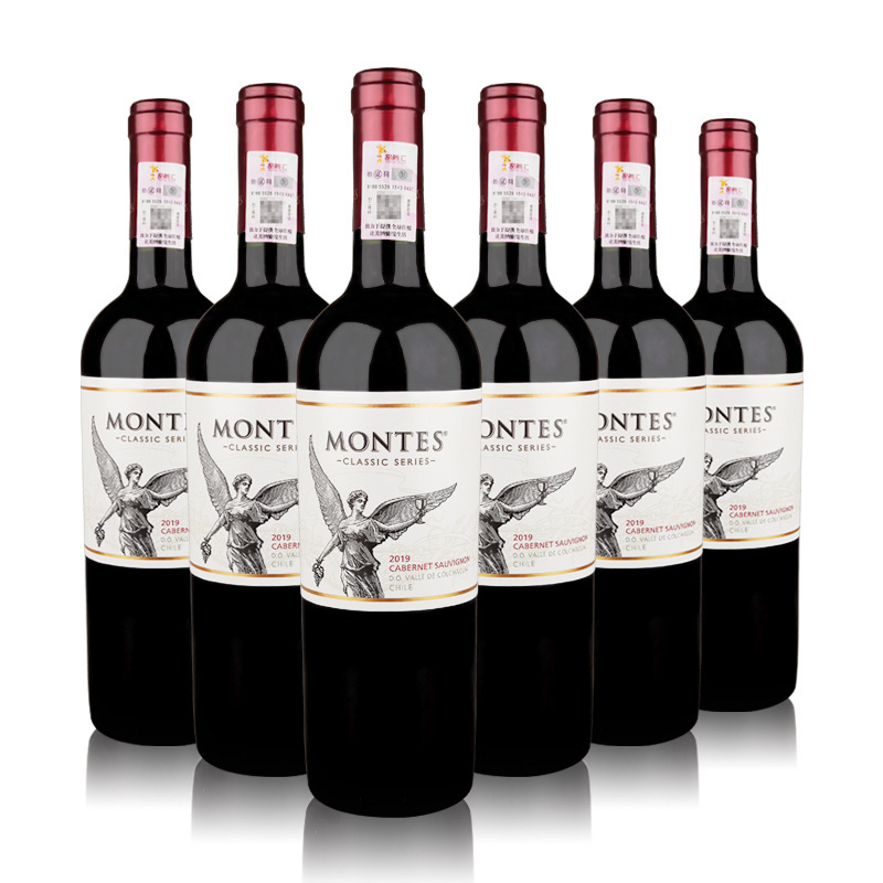智利红酒蒙特斯经典系列赤霞珠红葡萄酒14.5%vol750ml干红葡萄酒