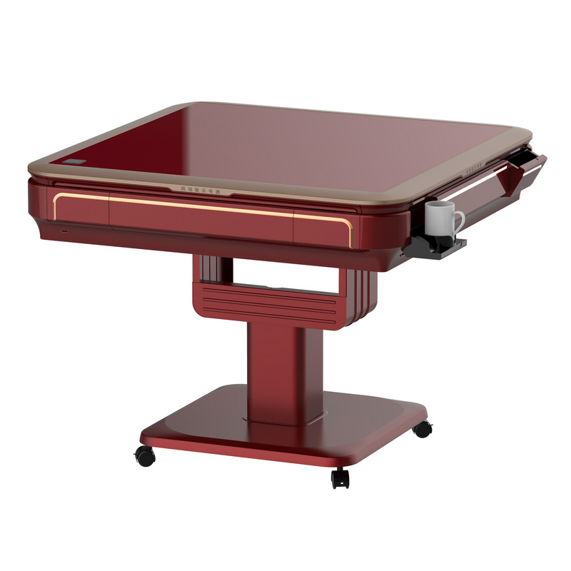 中雀电动麻将机 全自动餐桌两用麻将台 四口过山车折叠家用机麻