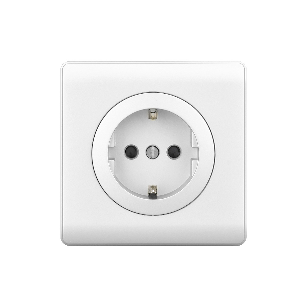 80型欧式欧标德式16a法国插座一开单联双开双控灯制中途开关插座