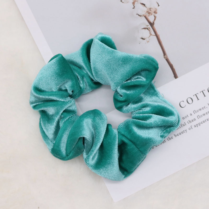 Korean Ins Autumn and Winter French Style Velvet Cloth Large Intestine Hair Ring Multi-Color Optional Soft Girly Simplicity Hairware