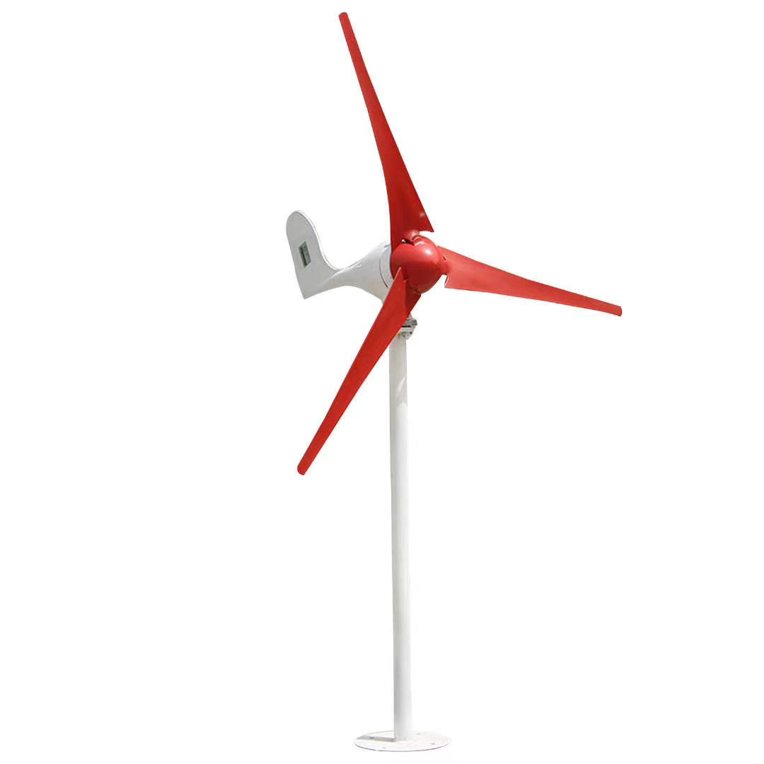 太阳能路灯风力发电机300w12v 风光发电led直立式 小型山区新能源