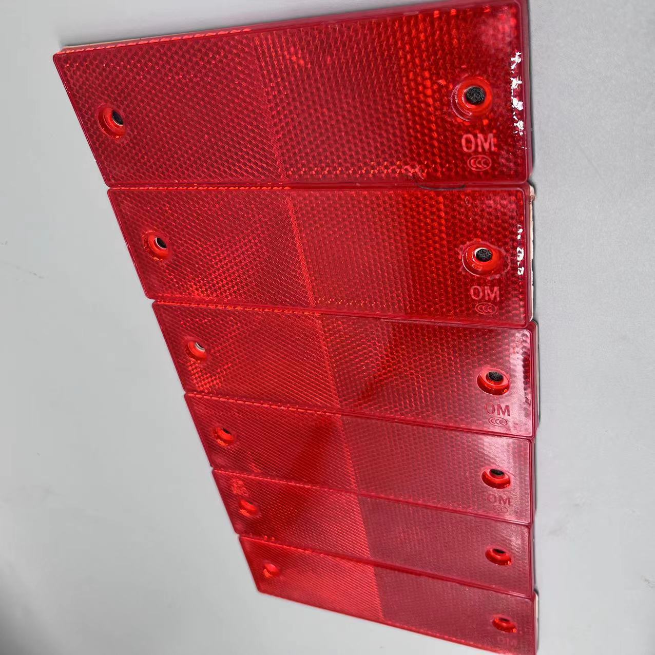 货车反光板汽车反光贴板防撞贴塑料车用夜间反光条红白反射器夜光