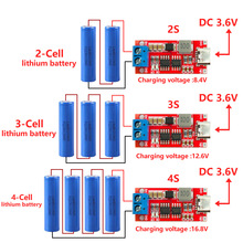 免焊接2S/3S/4S 1-4A 升压模块锂聚合物聚合物锂离电池充电模