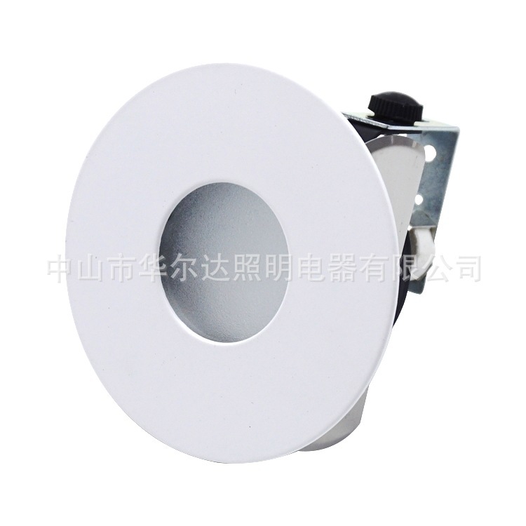 mr16园口防雾ip44铁白射灯支架可调cob灯杯高度酒店工程天花灯