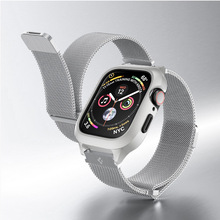 spigen适用苹果手表789金属表壳米兰尼斯ㄧ体全包45/49表带ultra