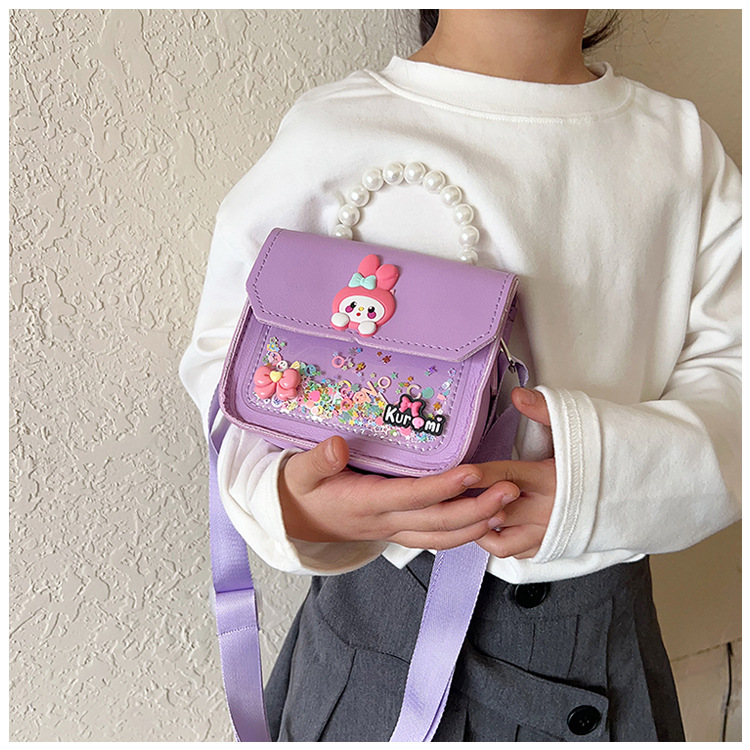 新款手提星黛露儿童小包包洋气小公主珍珠手提包时尚女孩斜挎包潮