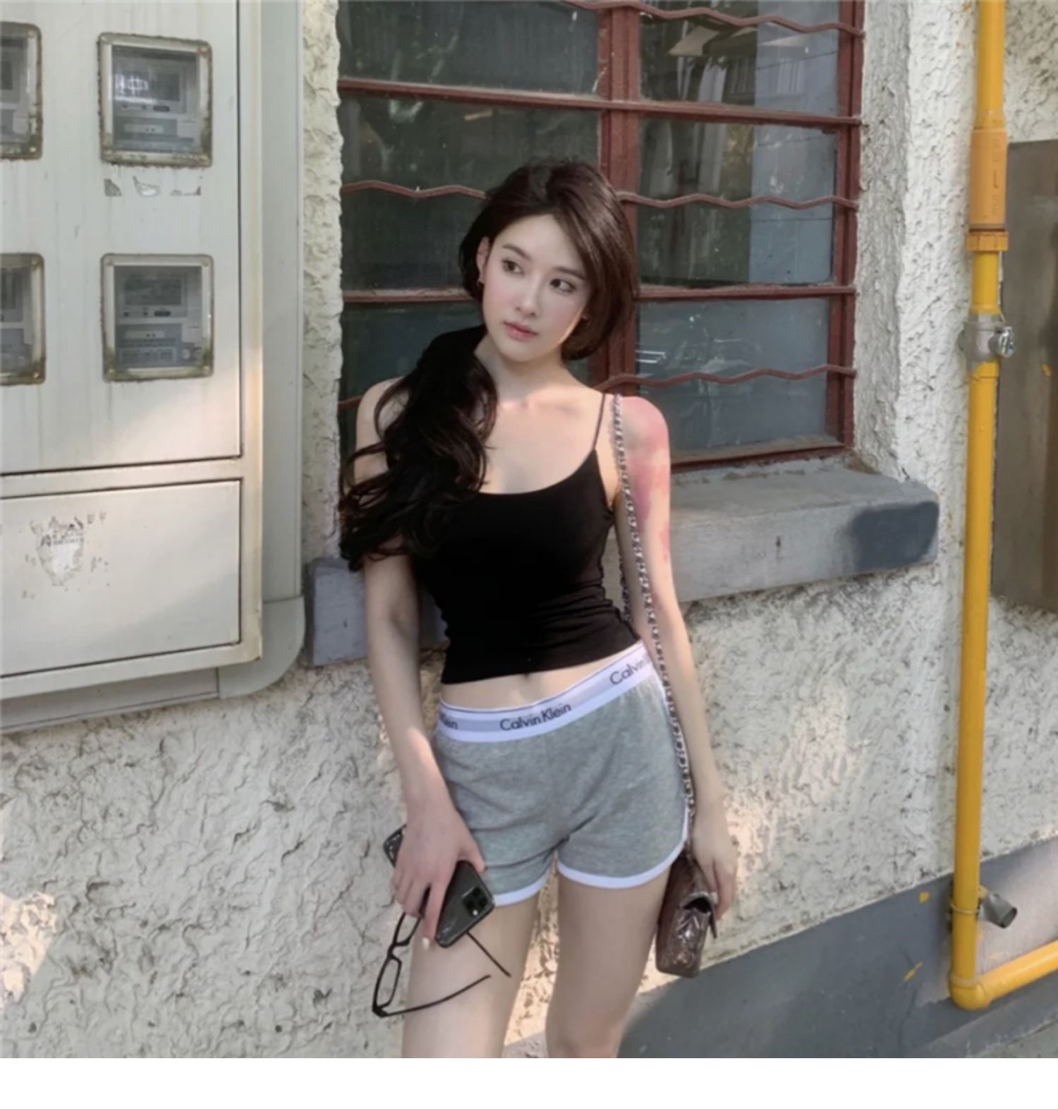 白色吊带背心女内搭紧身抹胸辣妹性感美背打底衫纯欲上衣夏季外穿