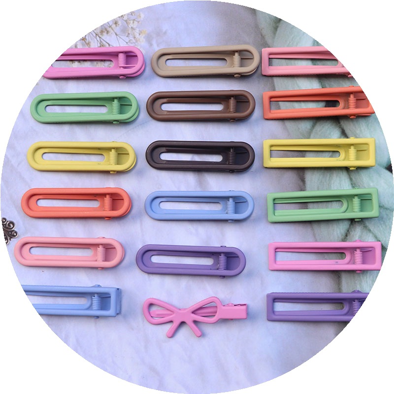 Candy Color Hair Clip Girl Side Clip Duckbill Clip Internet Celebrity Clip Cute Small Hairclip Bang Clip Hair Clip Headdress