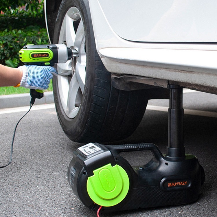 多功能汽车电动千斤顶 5吨液压车载12v越野车suv小汽车用带充气泵
