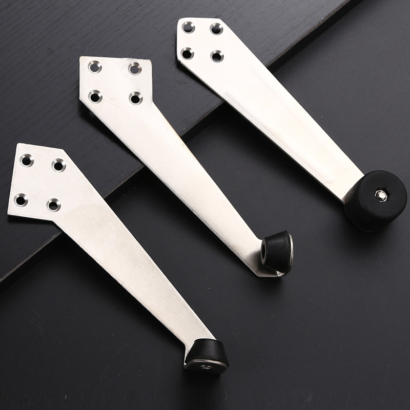 左右门顶 90度门阻门防撞器木门限位器安全定位304不锈钢橡胶门挡