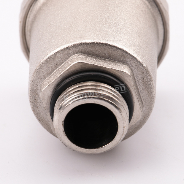 厂家直发直通式气动暖气自动排气阀常温常压管道黄铜单向排气阀门