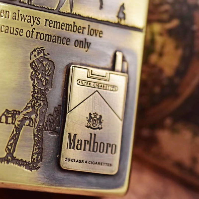 zippo 之宝 万宝路牛仔烟盒贴章机