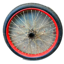 斗车轮子手推车轮清洁劳动轮板车垃圾车轮人力轮灰斗车轮胎车轱辘