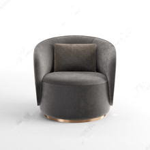 北欧轻奢现代设计师创意休闲单人沙发售楼部办公室酒店网红休闲椅