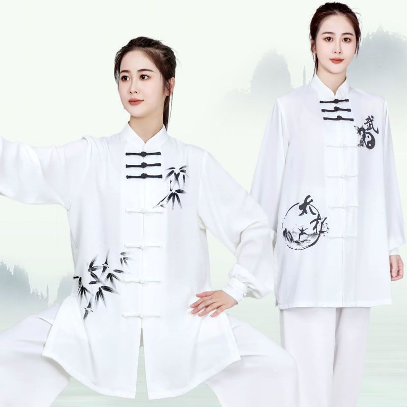 新款传统武术练功服站桩服木兰拳演出服比赛竞赛太极服休闲习武服