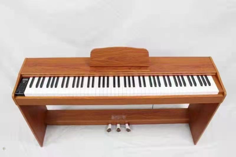 【电钢批发】88键重锤木架款电钢琴 初学者家用智能练习电钢琴