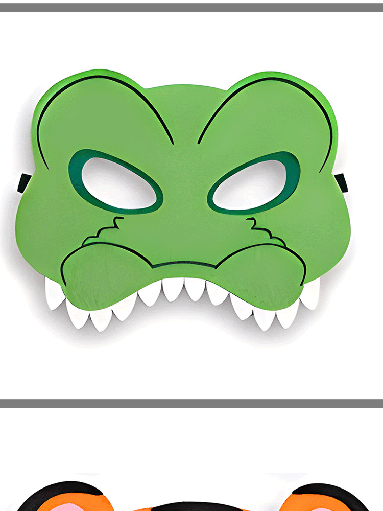 儿童面具虎年新款毛毡面具六一晚会道具舞会面具cos新年晚会装饰