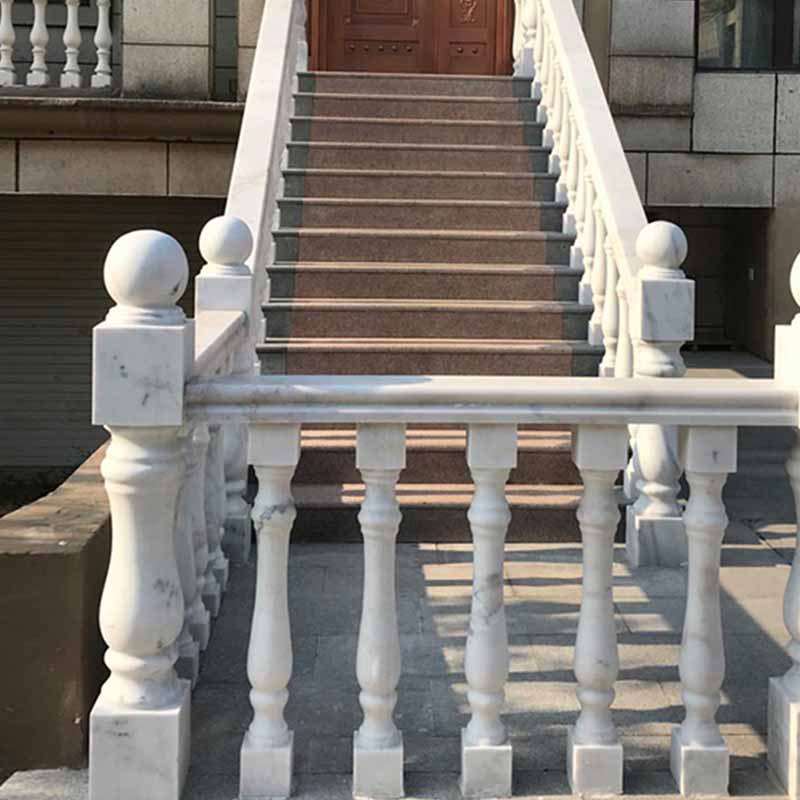 石头栏杆柱子阳台大理石柱护栏围栏花岗岩石材罗马柱户外别墅庭院