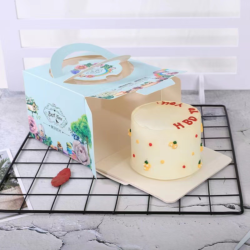 Wholesale Cake Base Square 4/6/8-Inch Portable Cake Stand Cake Paper Mat Thickened Birthday Cake Box Bottom Support
