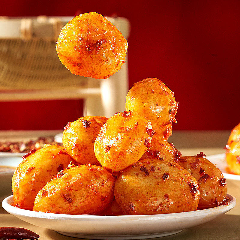 炭烤坨坨洋芋50g小土豆即食卤味素食小吃办公休闲小零食