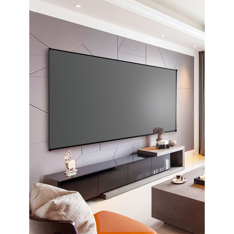 投影仪幕布家用极米坚果画框幕布高清抗光幕布投影布挂墙投影幕布