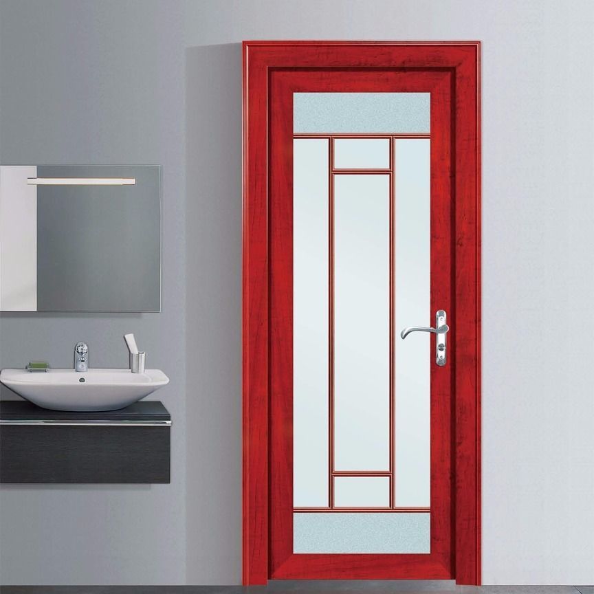 山东钛镁合金门铝合金卫生间门厕所门厨卫门平开门推拉门钢化玻璃