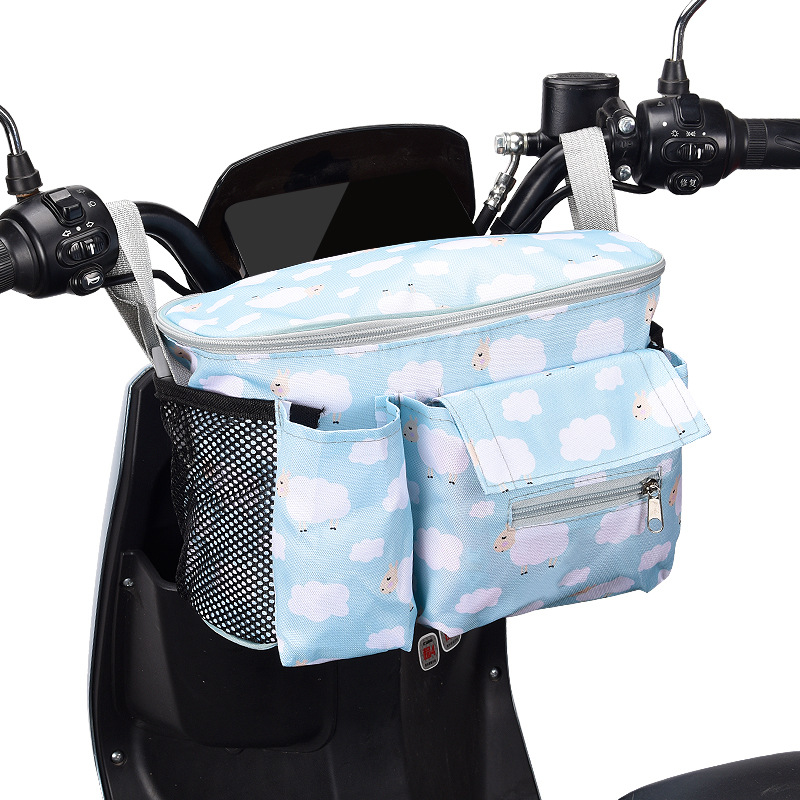 电动车放置神器电车挂物包收纳挂袋储物兜电瓶车加装储物盒防雨