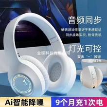 头戴式无线蓝牙耳机重低音发光电竞运动安卓手机通用耳麦入耳式