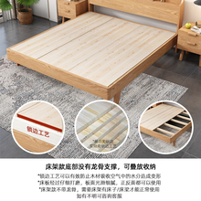 WT9P杉木床板全实木软床垫家加硬护腰垫片排骨架铺板垫板整块木板