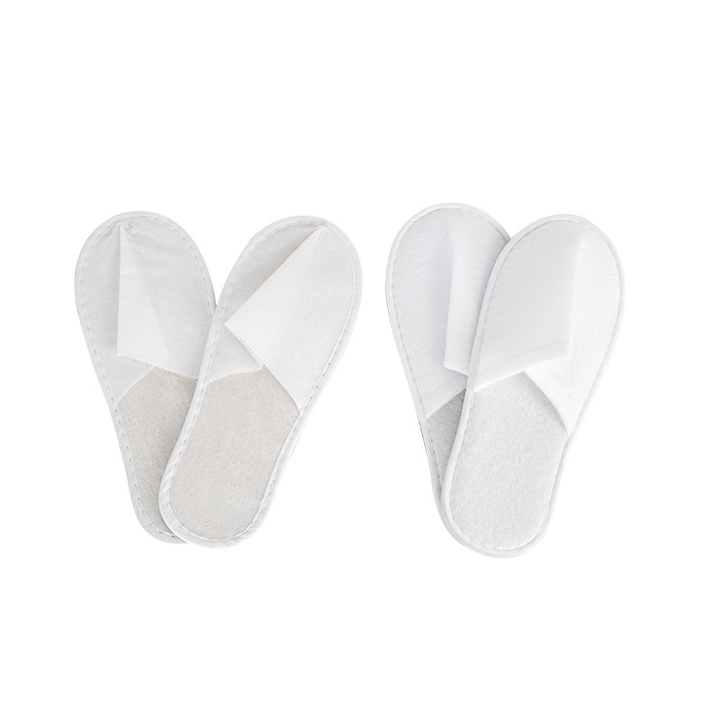 Disposable Slippers Guest Slippers for Hotel B & B, Non-Slip Plush Wholesale for Home Travel