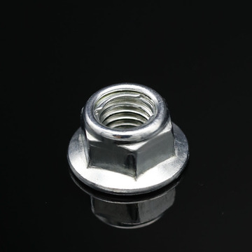 精隆6187全金属法兰自锁螺母m5-m16防松螺母12号汽配铁螺丝母