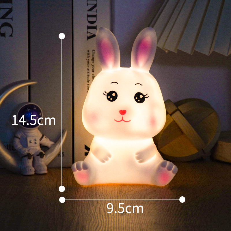 Rabbit Year Creative Cartoon Rabbit Nightlight Luminous Led Bedside Decoration Children's Gift Luminous Toys Wholesale