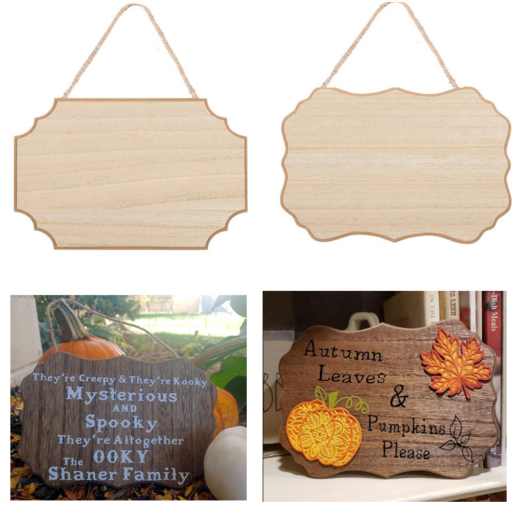 创意木质diy挂板 酒吧咖啡厅活动广告牌 家居白胚奶茶店小黑板