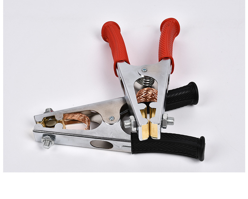 厂家供应加厚纯铜长手柄地线夹 电焊机夹子 接地夹