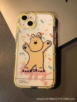 夜光小狗iphone14promax手机壳华为苹果13透明vivo全包opp0红米